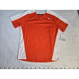 NEW NWT Boys Sz XL Bright Orange & White Sporty Athletic Shirt NIKE BASEBALL